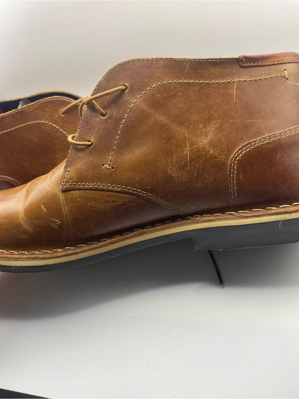 Steve Madden Brown Leather Chukka Boots